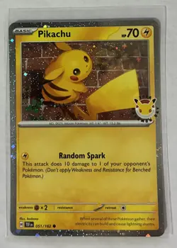 Pikachu | 051/162 | Pokemon Day 2026 Promo | CosmoHolo | NM - Image 1