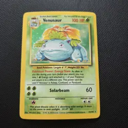 Pokemon Card - Venusaur Base Set 15/102 Holo Unlimited Holo Rare WOTC - NM - Image 1