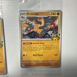 Pokemon Chicago Field Museum Fossil Exhibit Archeops Promo Card IN HAND Single - Image 4