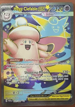 Mega Clefable ex - 103/088 Holo Ultra Rare 2026 Perfect Order Pokemon NM - Image 1