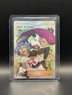 Pokemon TCG Jessie & James Trainer Full Art Ultra Rare Card 68/68 Hidden Fates - Image 1