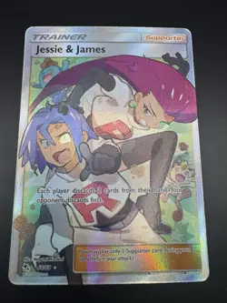 Pokemon TCG Jessie & James Trainer Full Art Ultra Rare Card 68/68 Hidden Fates - Image 2