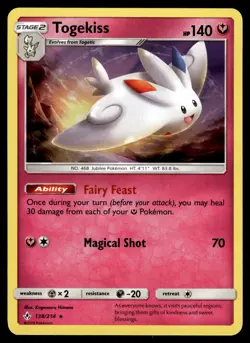 Togekiss 138/214 Holo Rare Unbroken Bonds Pokemon Card - Image 1