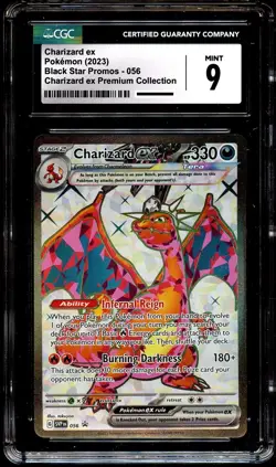 CGC 9 MINT Charizard Ex SVP056 Premium Collection HOLO PROMO Pokemon Card - Image 2