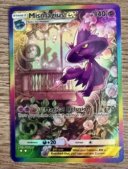 Mismagius EX Full Art 2 Star Holo Custom Handmade Fan Art Card - Image 1