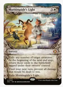 1x MTG Morningtide's Light *SHOWCASE* Lorwyn Mythic! NM Mint - Image 1