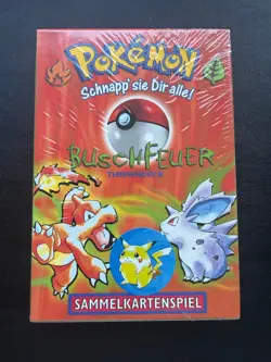 Pokemon Starter Buschfeuer SEALED NEU OVP Basis Set Base DEUTSCH - Image 1