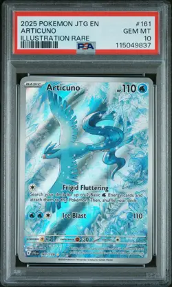 2025 POKEMON JTG EN-JOURNEY TOGETHER ILLUSTRATION RARE #161 ARTICUNO PSA 10 - Image 1