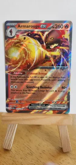 Armarouge ex 027/182 SV4 Paradox Rift Double Rare Pokemon NM - Image 1