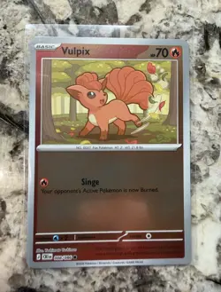 Pokemon TCG Vulpix 008/086 2026 Reverse Holo Basic Fire 70 HP English - Image 1