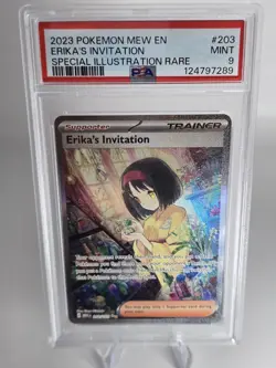 Erika's Invitation 203/165 Sv: Scarlet & Violet 151 Holo SIR Pokemon - PSA 9 - Image 1