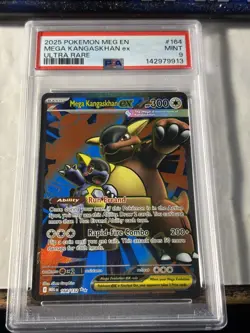 Pokemon TCG Mega Kangaskhan EX Ultra Rare 164/132 Me01 Holo PSA 9 2025 - Image 1