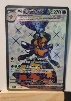 Vespiquen ex 212/197 SV3 Obsidian Flames Double Ultra Full Art Rare Pokemon NM - Image 1