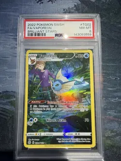 Pokemon Vaporeon TCG TG02/TG30 Brilliant Stars Trainer Gallery Ultra Rare Holo - Image 1