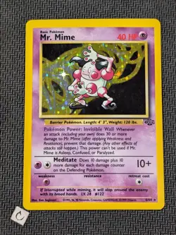 Mr. Mime 6/64 - Jungle Unlimited Holo Rare Pokemon TCG LP - Image 1