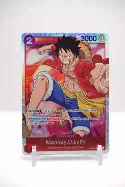 • Monkey.D.Luffy • OP01-024 SR Romance Dawn Holo Foil One Piece TCG NM - B - Image 1