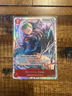 RORONOA ZORO EB04-007 SUPER RARE ADVENTURE ON KAMI'S ISLAND ONE PIECE NEAR MINT - Image 1