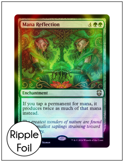 1x Mana Reflection, Ripple Foil, Modern Horizons 3 Commander, Magic MTG NM - Image 1