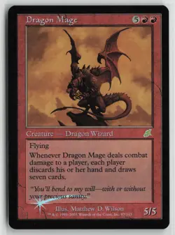 Dragon Mage Lightly Played Foil 87 Scourge MTG - Image 1
