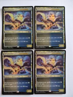Inquisitive Glimmer Playset 4x DSK NM MTG Foil Promo Pack Free - Image 3