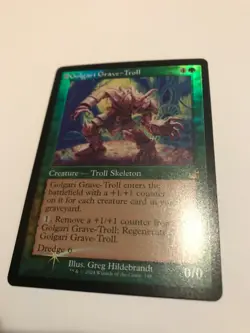 Golgari Grave-Troll : Foil (Retro Frame) Ravnica Remastered NM; Hildebrandt art - Image 1