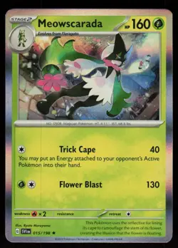 Meowscarada 015/198 Rare Scarlet & Violet Pokemon Holo Near Mint - Image 1