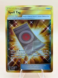 Spell Tag 235/214 Secret Rare Lost Thunder Pokemon Near Mint - Image 1