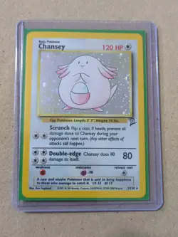Pokemon Base Set 2 Chansey HOLO 3/130 WOTC - Image 2