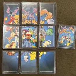 1999 Pokemon TV Animation Series 1 Complete 9 card Puzzle Set + sample card - Image 1