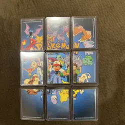 1999 Pokemon TV Animation Series 1 Complete 9 card Puzzle Set + sample card - Image 3