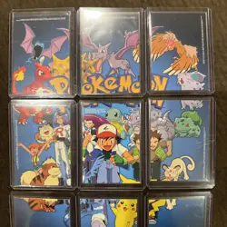 1999 Pokemon TV Animation Series 1 Complete 9 card Puzzle Set + sample card - Image 4