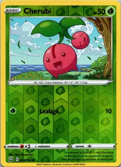 Cherubi 007/163 Common Battle Styles Pokemon Reverse Holo Near Mint - Image 1