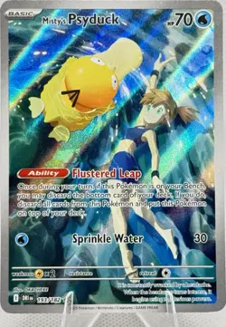 Misty’s Psyduck 193/182 IR Pokemon Destined Rivals SV10 Near Mint - Image 1