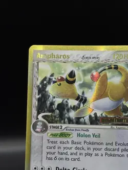 Ampharos (Delta Species) 1/101 EX Dragon Frontiers Reverse Holo Pokemon TCG - Image 5