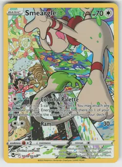 Smeargle TG10/TG30 Holo Silver Tempest Trainer Gallery Pokemon Holo NM - Image 1