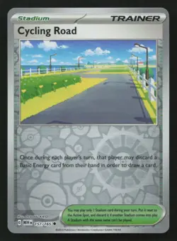 Cycling Road #157/165 SV: Scarlet & Violet 151 Pokemon (1V) - Image 1