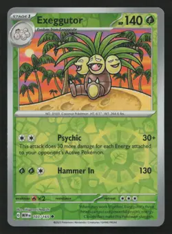 Exeggutor #103/165 SV: Scarlet & Violet 151 Pokemon (1V) - Image 1