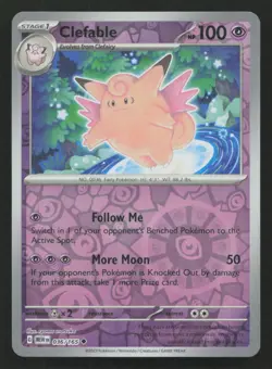 Clefable #036/165 SV: Scarlet & Violet 151 Pokemon (1V) - Image 1