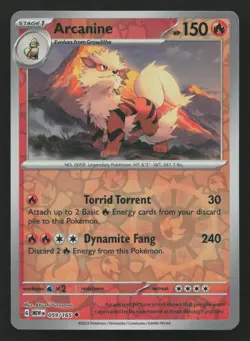 Arcanine #059/165 SV: Scarlet & Violet 151 Pokemon (1V) - Image 1