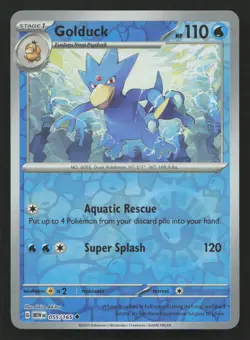 Golduck #055/165 SV: Scarlet & Violet 151 Pokemon (1V) - Image 1