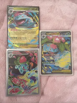 Pokemon Mega Venusaur EX + Ivysaur AR + Mega Venusaur EX - Image 1