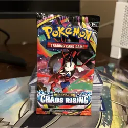 Pokemon Trading Card Game Mega Evolution Chaos Rising Booster Pack - Image 1