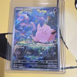 Pokemon Company Lillie's Clefairy ex SIR Full Art 184/159 SV09 Holo 190HP EN - Image 1