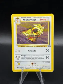 Pokemon FRENCH Jungle Roucarnage Pidgeot Holo 8/64 MP/HP GM3 - Image 1