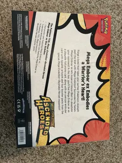 Pokemon Mega Evolution Ascended Heroes Mega Emboar EX Box Promo Booster - Image 2