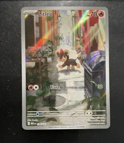 Pokemon TCG Litleo Me01: Mega Evolution 139/132 Illustration Rare Holo Teeziro - Image 1
