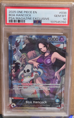 BOA HANCOCK PSA 10 - PSA MAGAZINE EXCLUSIVE #038 - 2025 ONE PIECE PROMO - Image 1
