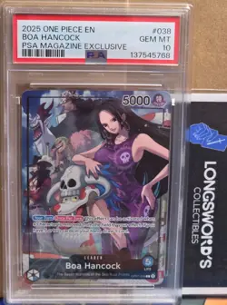 BOA HANCOCK PSA 10 - PSA MAGAZINE EXCLUSIVE #038 - 2025 ONE PIECE PROMO - Image 2