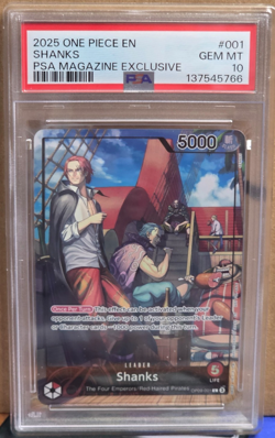 SHANKS - PSA 10 - PSA MAGAZINE EXCLUSIVE #001 - 2025 ONE PIECE PROMOS - Image 1