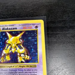 Shadowless Alakazam 1/102 Base Set Pokemon Card Holo Foil Rare Card 🔥🔥🥄🥄 - Image 4